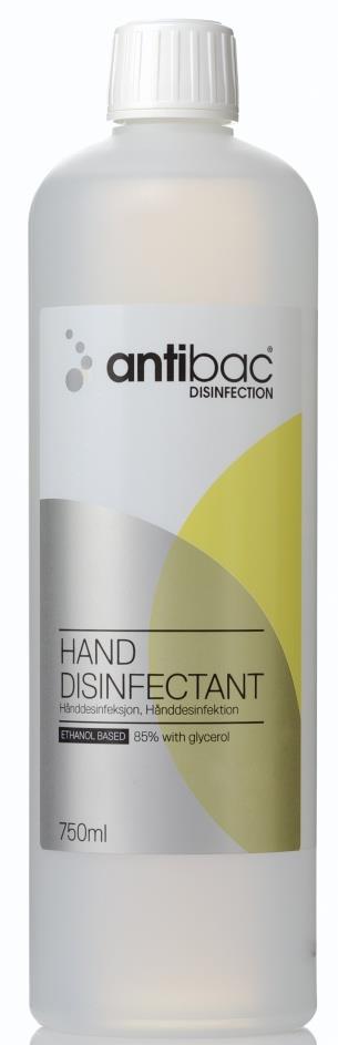 766288 Antibac 601639 H&#229;nddesinfeksjon ANTIBAC 85% 750ml Antibac p&#229; 750 ml flaske